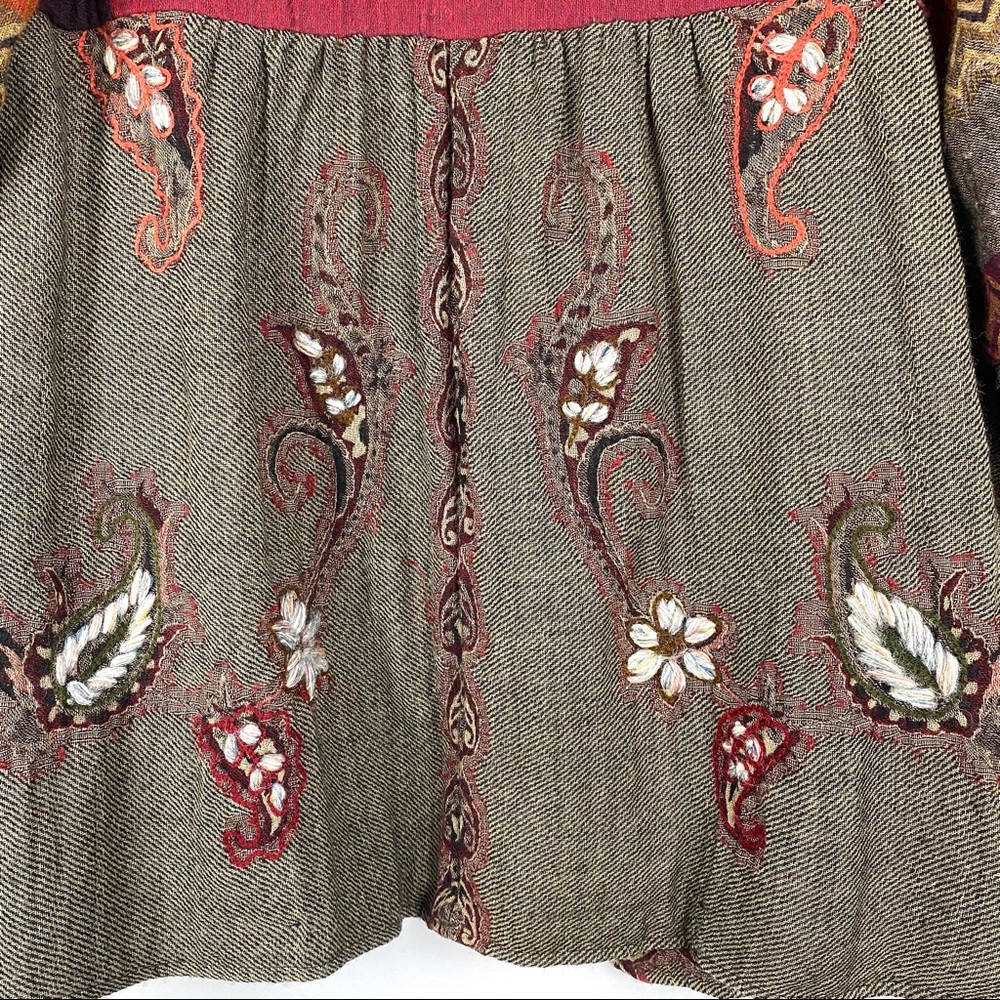 Soft Surroundings Izmir Crewel Patchwork Jacket - image 7